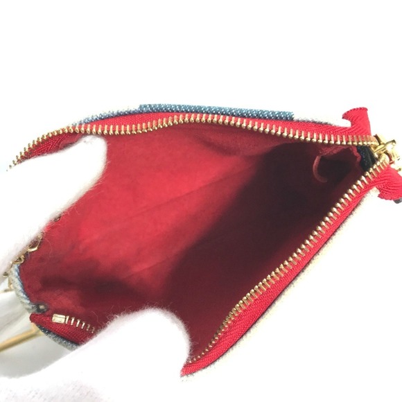 LOUIS VUITTON Blue Monogram Wallet - Picture 10 of 11